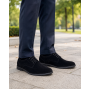 Pantofi barbati din piele naturala intoarsa - Model Negru103NVEL
